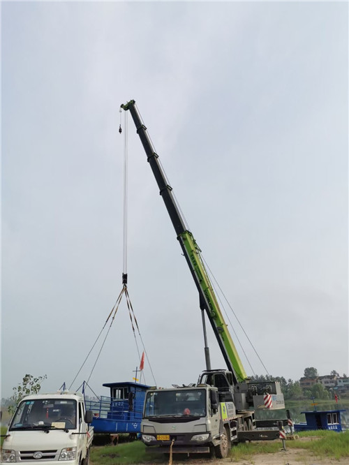 阳原县桥梁建设吊装案例